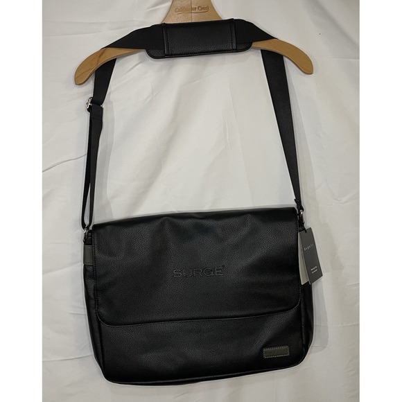 Bugatti Other - Black Leather Messenger Bag-Bugatti NWT Laptop Bag-Work Satchel-Shoulder Bag